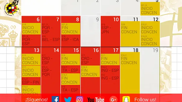 Repasamos todos los partidos que han jugado nuestras Selecciones en febrero