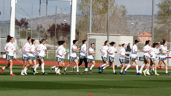 La Selección española femenina se ejercita en la Ciudad del Fútbol