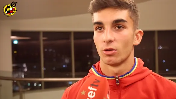 Ferran Torres: "Me siento muy orgulloso por meter mi primer gol con España"