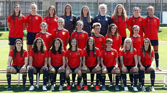 La Selección española se hace la fotografía oficial para el Campeonato del Mundo de Francia