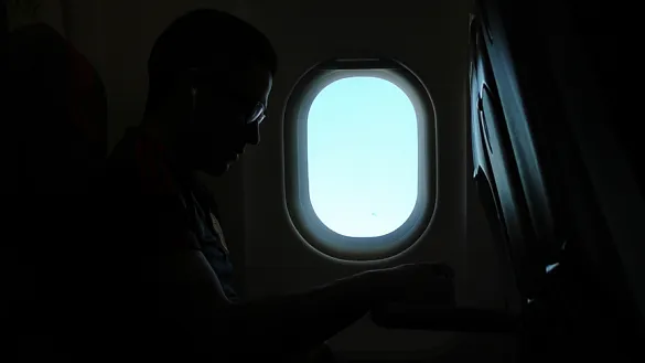 Iván Martínez en un momento del vuelo