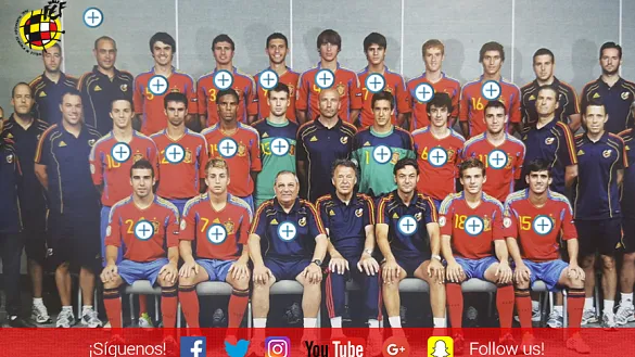 FOTO INTERACTIVA | ¿Reconoces a varios de estos internacionales que han debutado con la Selección Española de Fútbol?