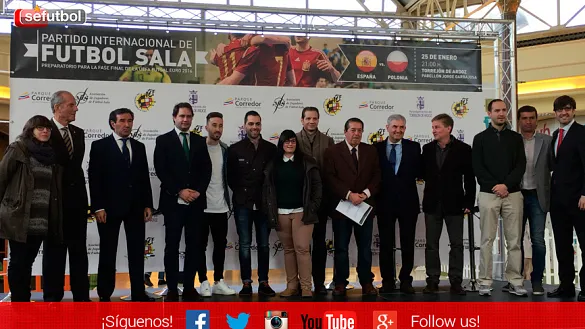 Presentación del partido amistoso de futbol sala entre España y Polonia