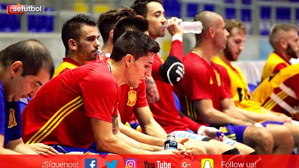 Los jugadores de la Selección Española de Fútbol Sala se han entrenado en el Coliseo Bicentenario de Bucaramanga