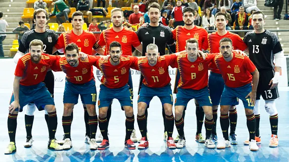 La selección española de fútbol sala forma en la Ciudad del Fútbol de Las Rozas