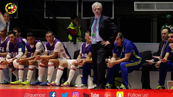 José Venancio López durante el Rusia - España jugado en Cali