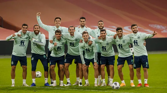 El equipo ganador en el entrenamiento de hoy