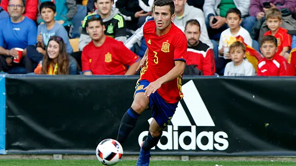 José Luis Gayà durante un partido reciente de la Selección Española Sub-21