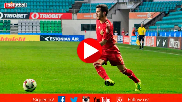 José Gayà en una acción ante Estonia