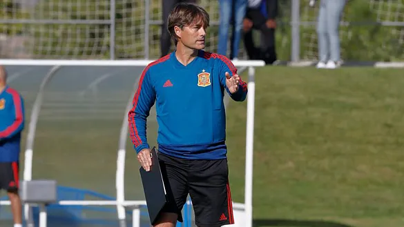 Julen Guerrero durante unos entrenamientos