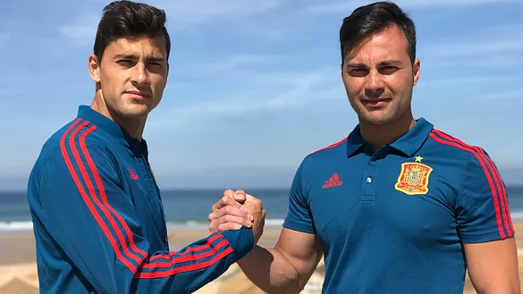 Raúl y Chiky Ardil, hermanos e internacionales con la Selección de fútbol playa