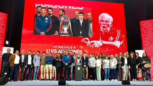 Homenaje a Luis Aragonés en la Ciudad del Fútbol