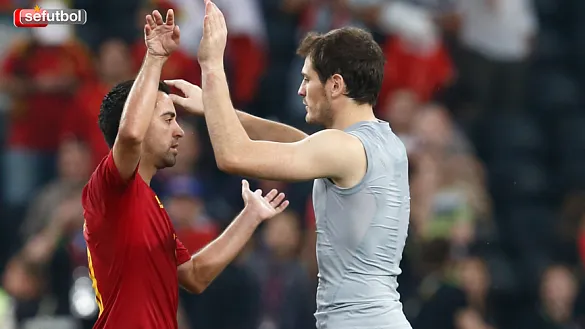 Xavi Hernández al finalizar un encuentro