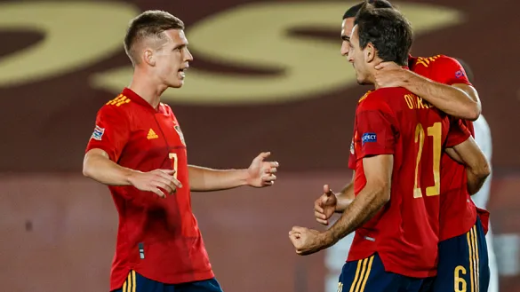 Dani Olmo se une a la celebración