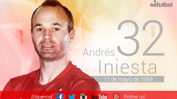 Iniesta cumple 32 años