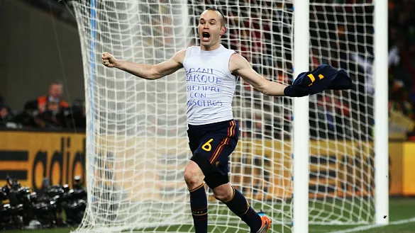Iniesta homenajeó a Dani Jarque con su gol en Johannesburgo