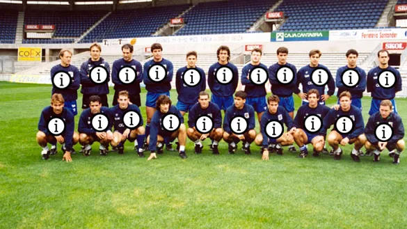 La Selección Española posa en El Sardinero en Septiembre de 1992