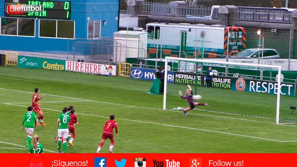 Jenni Hermoso marcó el segundo gol de España