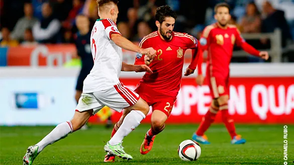 Isco durante un partido