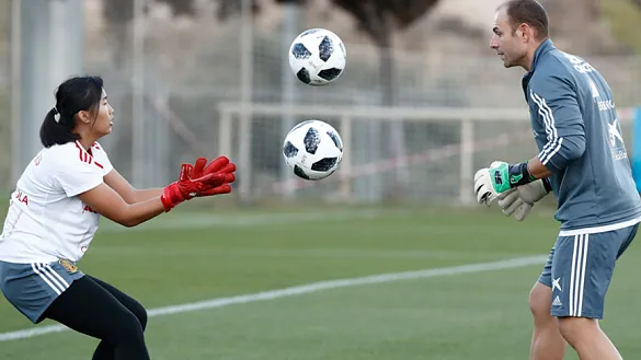 Jana Xin, jugadora de la Selección española Sub-16 