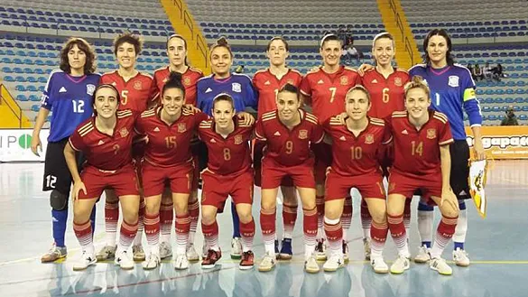 Jugadoras de la Selección española de Fútbol Sala