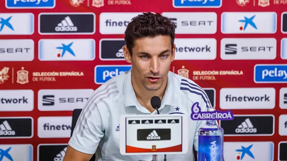 Jesús Navas en rueda de prensa