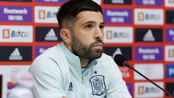 Jordi Alba, jugador de la Selección Española de fútbol