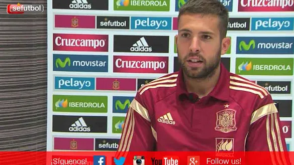 Jordi Alba, en entrevista con SeFutbol