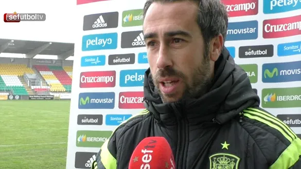 Jorge Vilda, antes del Irlanda- España en Dublín