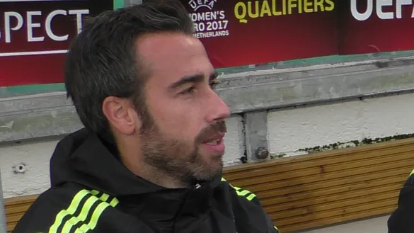 Jorge Vilda, durante el Irlanda- España