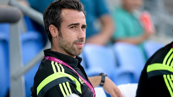 Jorge Vilda momentos antes de comenzar un partido