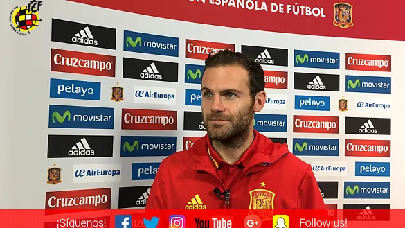 Juan Mata: ""Ellos van a querer demostrar que pueden competir y ganar a España en un estadio que espero que esté lleno"