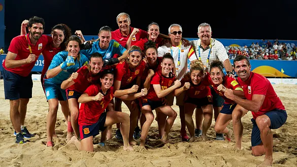 Posado tras lograr el pase a la gran final