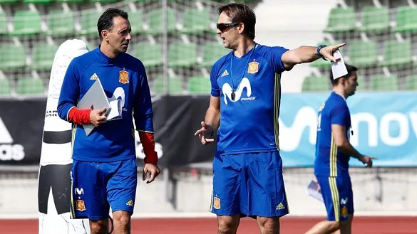 Julen Lopetegui en la concentración de la Selección española en Las Rozas