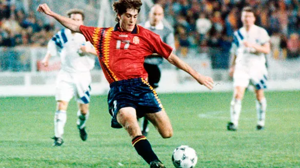 Julen Guerrero anotó tres goles en el último partido que jugó la Selección en diciembre