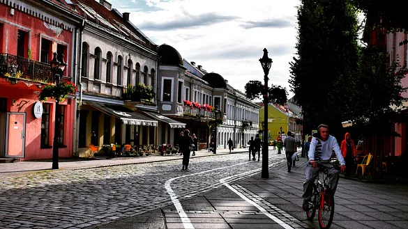 Paisaje de la ciudad de Kaunas, Lituania