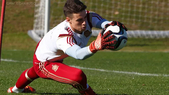 Kepa Arrizabalaga, guardameta de la Selección Española Sub-21