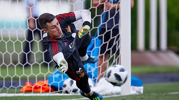 Kepa haciendo una parada 