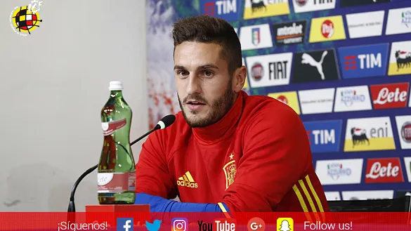Koke atendió a los medios de comunicación en rueda de prensa