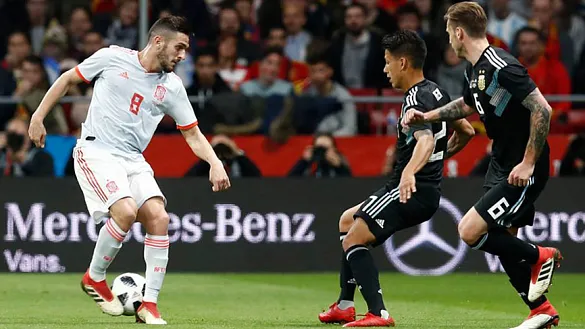 ¿Conoces el juego del Pos - It? Koke se lo pasó en grande