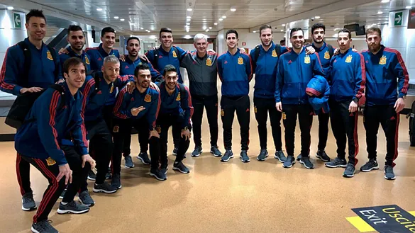 La selección española de fútbol sala al completo