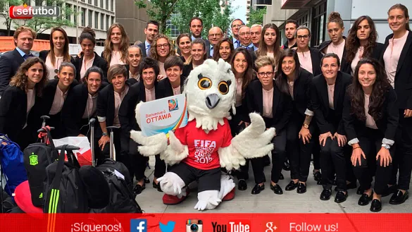 La Selección española femenina ya se encuentra en Ottawa