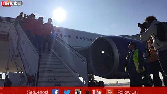 España aterriza en Madrid procedente de Bruselas