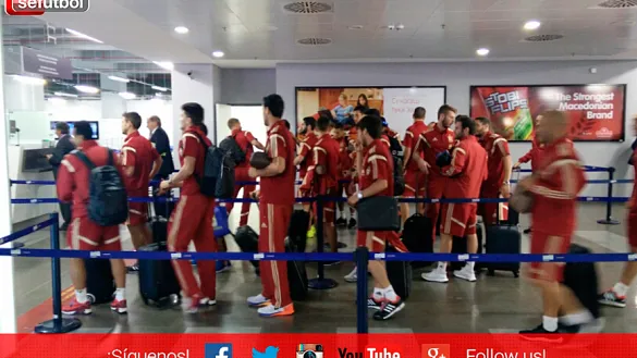 Los internacionales españoles en Skopje