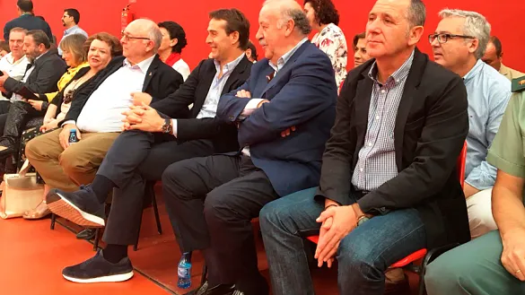 Julen Lopetegui y Vicente del Bosque en Carboneros, Jaén