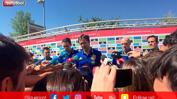 Lopetegui y su cuerpo técnico
