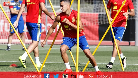 Lucas Vázquez se ejercita en la Ciudad del Fútbol