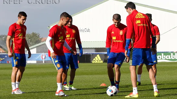 Lucas Vázquez en la Selección española