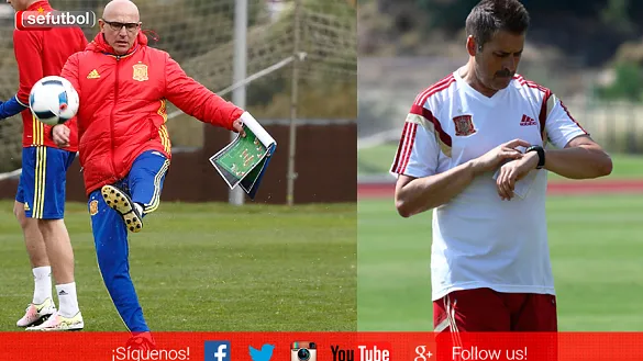 Luis de la Fuente y Juan Carlos Gómez Perlado, técnicos de la Selección Española