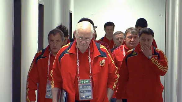 Luis Aragonés en un momento del documental